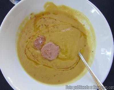 Crema de carbassa amb foie mi-cuit